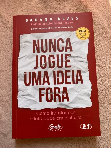 livro nunca jogue uma ideia fora + inove para ser único