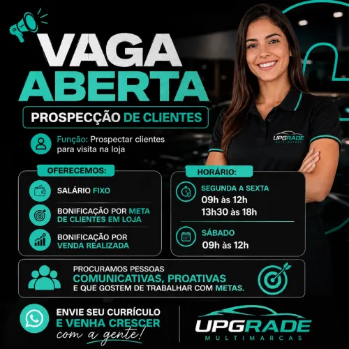 VAGA PROSPECÇÃO DE CLIENTES 