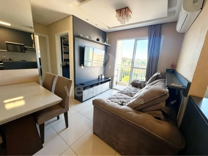 Apartamento planejado com 2 quartos, varanda, vaga no Jardim do Lago em Campinas-SP.