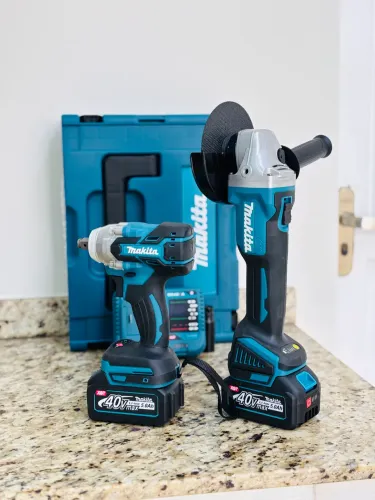 Kit makita esmilhadeira 40v chave de impacto 40v