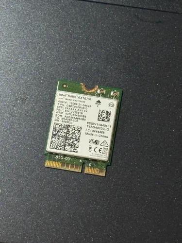 Placa Wi-Fi Killer 1675i Intel AX211NGW - WiFi 6e + Bluetooth - Notebook