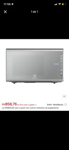 Microondas Electrolux