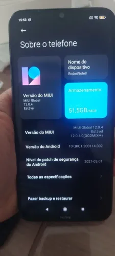 Redmi Note 8 64GB Preto