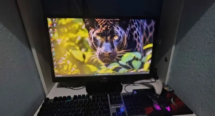 Monitor AOC LED 23.6" Widescreen Full HD HDMI VGA M2470SWH2 - Preto - Bivolt