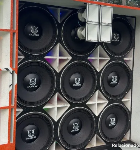 Auto falantes hard power 1450 RMS 15 polegadas com reparos novos dos Durok,4 ohms,bobina s