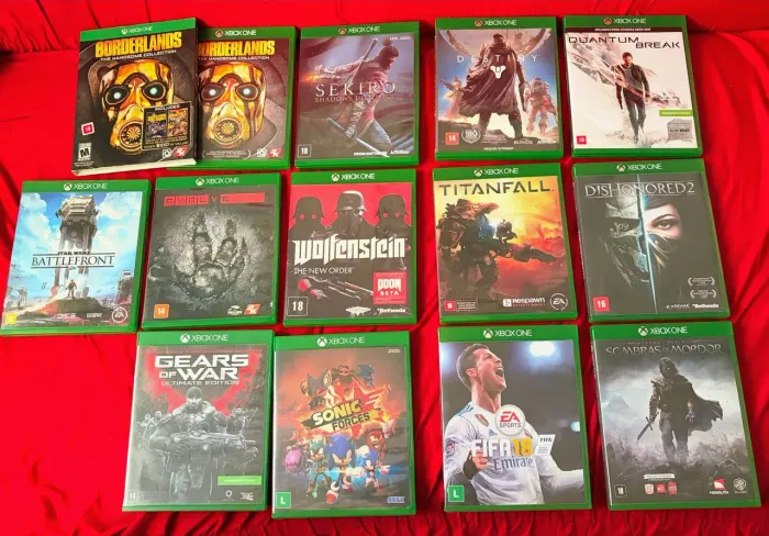 Kit 13 jogos Xbox one mídia física
