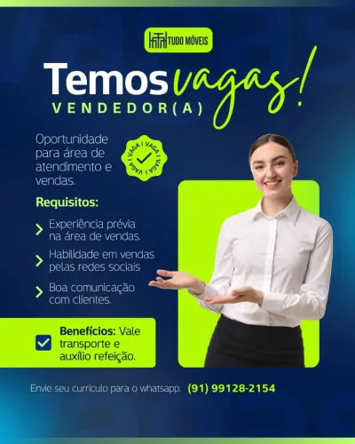 CONTRATA-SE VENDEDOR (A)