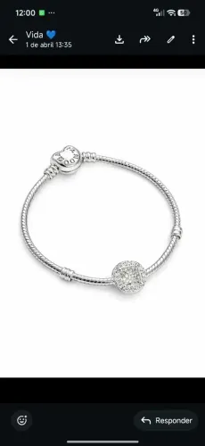Pulseira inspiração Pandora prata 925