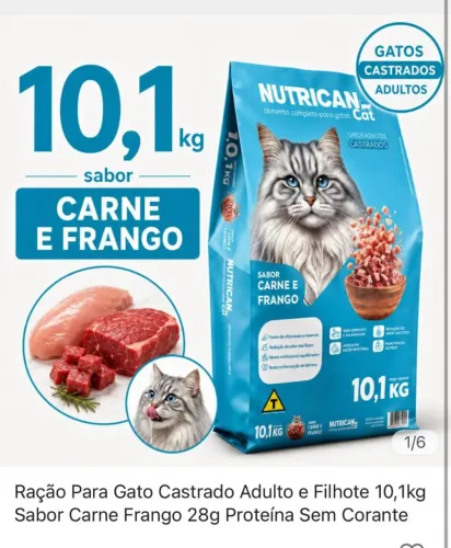 Ração para gatos 10kg