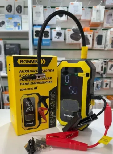 Auxiliar de Partida Automotivo Portátil BOMVINA BOM-8923