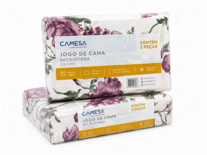 Kit solteiro poliéster 2 peças 400 fios