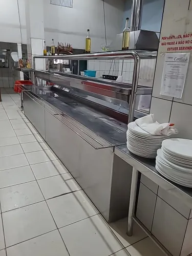 Buffet para alimentos quentes e frios