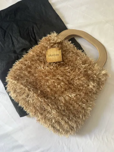 Bolsa Artesanal de Luxo - Textura "Furry" Chic