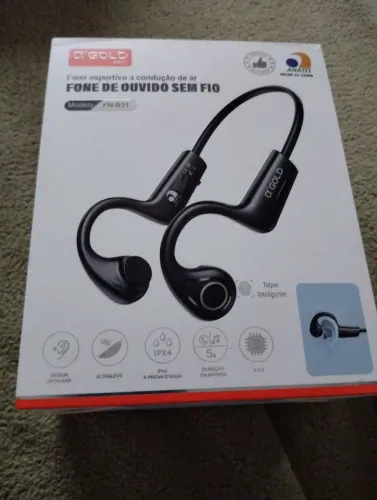 Fone de ouvido esportivo condução a Ar.