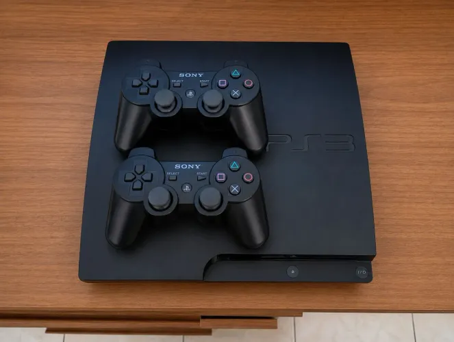 PS3 SILM ZERO DEMAIS, CONTÉM DIVERSOS JOGOS E POSSUI DESBLOQUEIO (HEN)