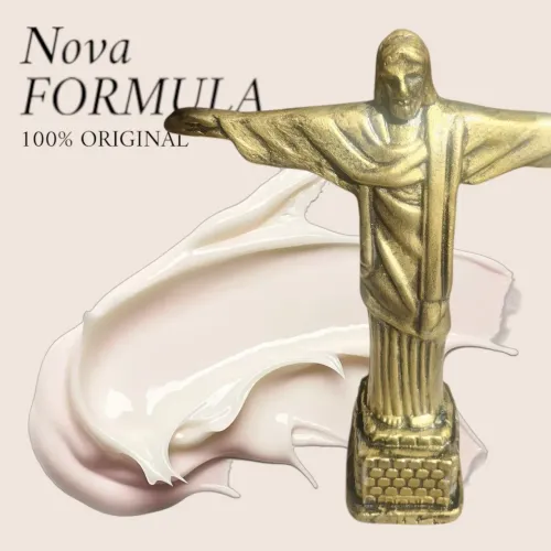 Estátua Cristo Redentor - Ouro verde medidas:  18x9,5 cm