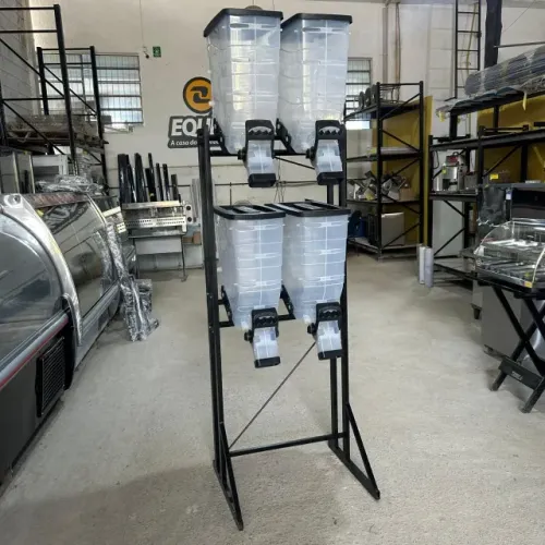 Expositor Balcão De ração 4 Repartições 40 Litros Seminovo
