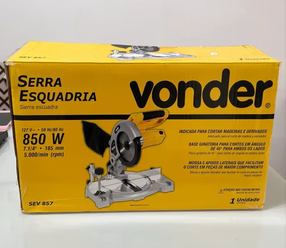 Serra De Esquadria Vonder SEV 857 850w 127v Com Caixa