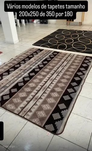 Vários modelos de tapete tamanho 200X250 promoção