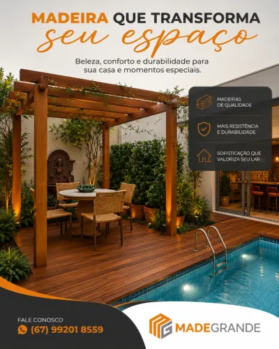 Deck de Madeira para sua Piscina