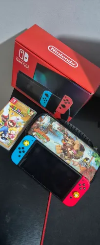 Nintendo switch Bloqueado 256gb + Jogo