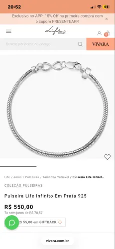 Pulseira vivara