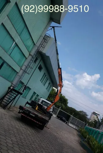 Serviços com caminhão muck e cesto aéreo *