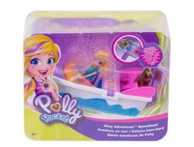Polly Pocket Aventura em Lancha da Mattel
