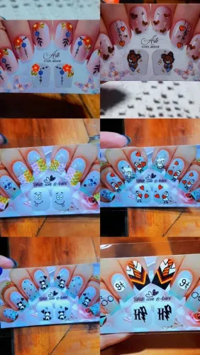 Adesivos artesanais para unhas ? 