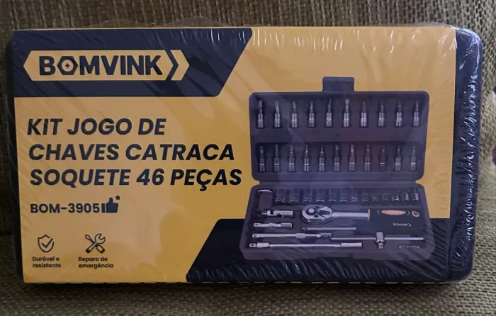 Jogo de Chaves catraca soquetes 46 pç (novo)