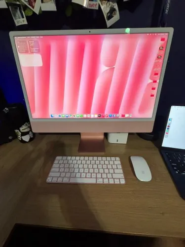 iMac 24" M3 2023 Rosa 512GB - C/ Nota Fiscal - Aceito Trocas em iPhone