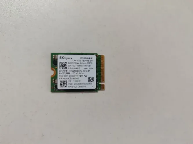 SSD NVME 2230 256GB Funcionando