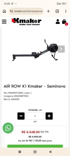 Remo ergometro indoor kmaker