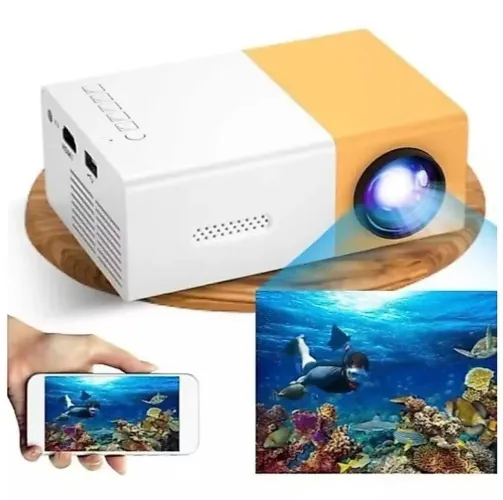 Mini Projetor Portátil Led 1080p 600 Lúmens Hdmi YG300