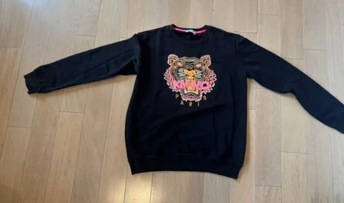 Moletom Kenzo Paris Tiger original feminino preto XL