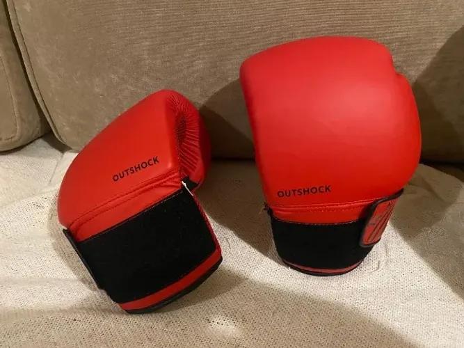 Luva BOXE Outshock 14 oz vermelha
