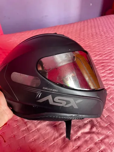 Capacete Asx Axxis Draken Preto Fosco