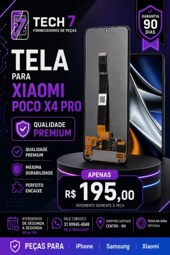 Tela Xiaomi POCO X4 PRO - Bom Custo-Beneficio com Garantia de 90 Dias