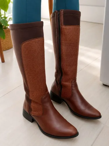 Bota couro legítimo
