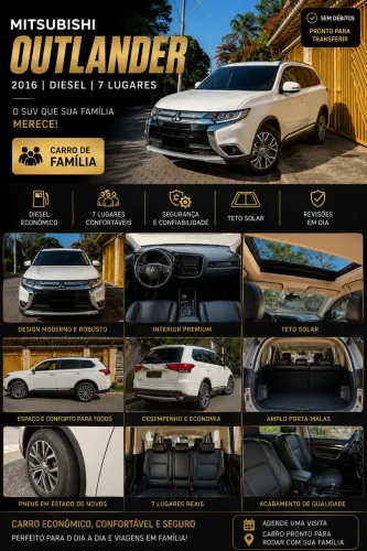 Mitsubishi Outlander 2.2 165cv Diesel Aut. 2016
