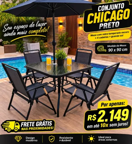 Conjunto Chicago PTO (mesa)