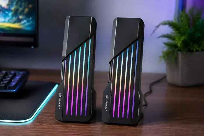 Caixa de Som Gamer RGB KNUP