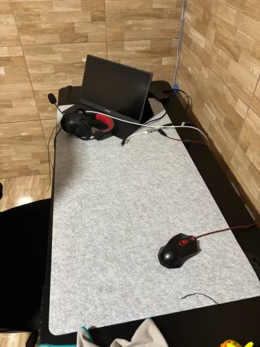 Mousepad Feltro Cinza Claro