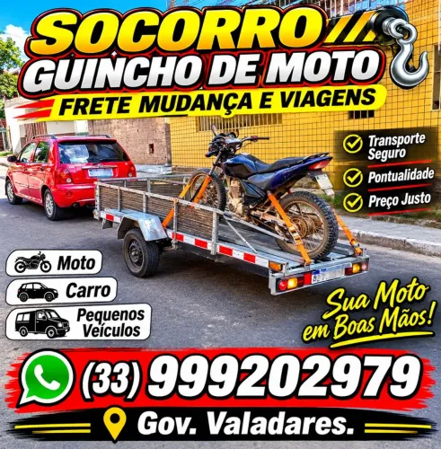 Guincho Socorro moto frete mudança