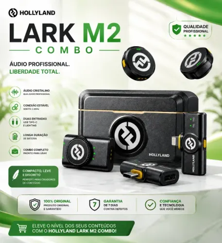 MICROFONE HOLLYLAND COMBO TIPO - C / LIGHTING