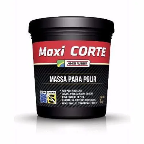 Massa Para Polir Maxi Corte Maxi Rubber 1kg