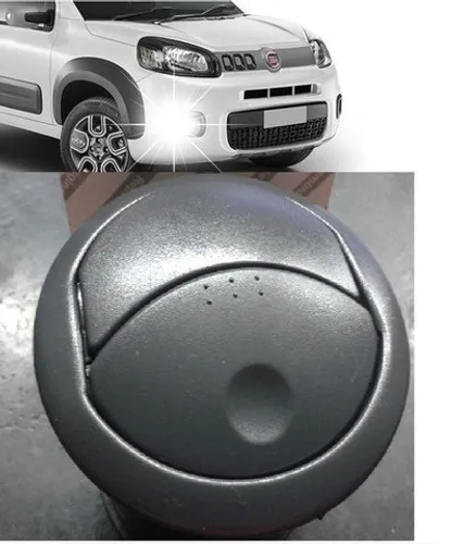 Difusor de Ar Lateral Painel Fiat Novo Uno Fiorino Preto