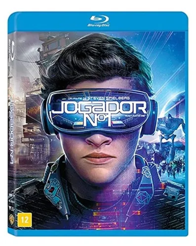 Blu ray filme Jogador N° 1 . Steven Spielberg, ação, aventura, heróis. Lacrado