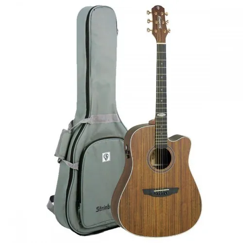 Violão Strinberg Folk SD300C Koa com Capa