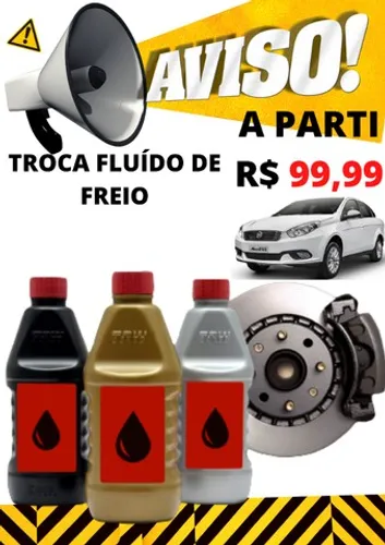 Troca de Fluído de Freio 